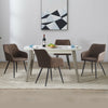 2 Pcs Dining Chairs Armchair PU / Velvet Kitchen Dining Room Restaurant Office