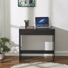 Simple Budget Computer Desk Wooden Small Table With 1 Big Sliding Drawer Tray
