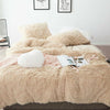 Teddy Bear Fleece Duvet Covers Quilt Cover Set Fluffy Warm Cosy Bedding Sets