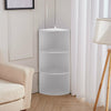 3/4 Tier Shelving Unit Corner Storage Display Bookcase Bookshelf Wooden Stand