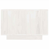Coffee Table White 50x50x33.5 cm Solid Pinewood Living Room Quality Unit