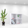 4 Tier Cubes/Drawers Shelving Storage Unit Bookcase Cabinet Living Room