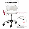 Office Chair Beauty Salon Rolling Technician Stool Chair Low Back White
