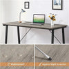 Computer Desk Modern PC Laptop Table Study Desk Workstation for Home Office Gray