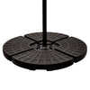 Mondeer 3M Garden Banana Parasol Cantilever Parasol Crank Handle with Solar LED