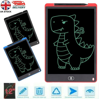 Electronic Digital LCD Writing Tablet Drawing Board Graphics Kids Gift Fun UK