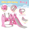 4 in 1 Kids Toddlers Swing & Slide Climber Set Baby In/Outdoor Playground Toy