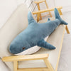 80CM Chubby Shark Plush Toy Animal Cute Ocean Pillow Pet Stuffed Doll Kids Gift