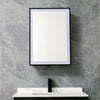 LED Dimmable Wall Cabinet Mirror Bathroom Modern Shelf Storage Demister Pad UK