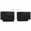 Modern TV Unit Cabinet Stand High Gloss Doors 200cm with LED Lights Drawers