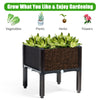 Set of 4 Raised Garden Bed Kits Elevated Flower Vegetable Herb Grow Planter Box