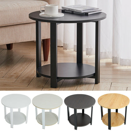 2 Tier Coffee Tea End Table Side Sofa Night Stand For Living Room Furniture Unit