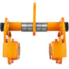 Push Beam Trolley 2 Ton Adjustable Screw Type Push Roller Trolley 4400 Lbs