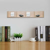 Modern Wall Mount Storage Shelf CD Media Storage Rack Wooden 4 Unit Practical