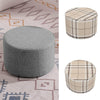 Fabric Round Ottoman Footstools Foot Rest Stool Pouffe Living Room Furniture NEW