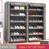 Shoes Rack Cabinet Stand Shoe Dust Proof Shelf Organiser Storage 6 Tier 36 Pairs