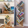 Tree Desktop Bookshelf Desk Bookcase Display Book Rack 3 Tier Organizer Storage