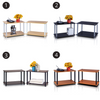 Furinno Turn-N-Tube 2-Tier No Tools Tube Shelf/End Table, 2 Pcs Set