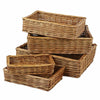 Padstow Wicker Willow Storage Tray Hamper Basket Bread Fruit Gift Large Small