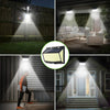 468 LED Solar Wall Lights PIR Motion Sensor Outdoor Garden Yard Security Lamp UK