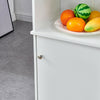 Storage Cabinet Display Unit with Door Shelf White Home Living Room Hallway BN