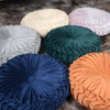Colourful Round Filled Crushed Velvet Cushions Seat Home Sofa Decor Pads Pillow