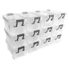 Storage Boxes with Lids Clear Plastic Home Office Organiser Container Stackable