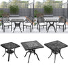 Cast Aluminium Dining Table&2/4 Chairs Set Garden Bistro Outdoor Metal Furniture