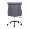 Grey Linen Fabric Swivel Office Chair Home Computer Desk Chair Gas Lift w/Wheels