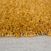 Mustard Ochre Yellow Shaggy Rug Warm Non Shed Soft Thick Cosy Living Room Rugs