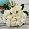 18 Heads Silk Rose Artificial Fake Flower Bouquet Bride Wedding Party Home Decor