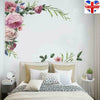 Wall Sticker Peony Rose Flower Wall Decal Nursery Home Sticker Decor Art Mural