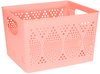 Small Large Plastic Storage Basket Home Kitchen Office Stackable Container Box