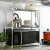 2 Tier Microwave Oven Rack Holder Kitchen Tools Storage Stand Shelf Organiser