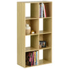 Oak Effect 8 Cube Modular Square Storage Shelving 4 Tier Shelf Display