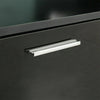 Black Modern TV Unit Cabinet Stand High Gloss Doors 160cm with LED Lights Drawer