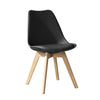 Jamie Dining Chair, Eiffel Inspired, Solid Wood ABS Plastic, Soft Padded Seat