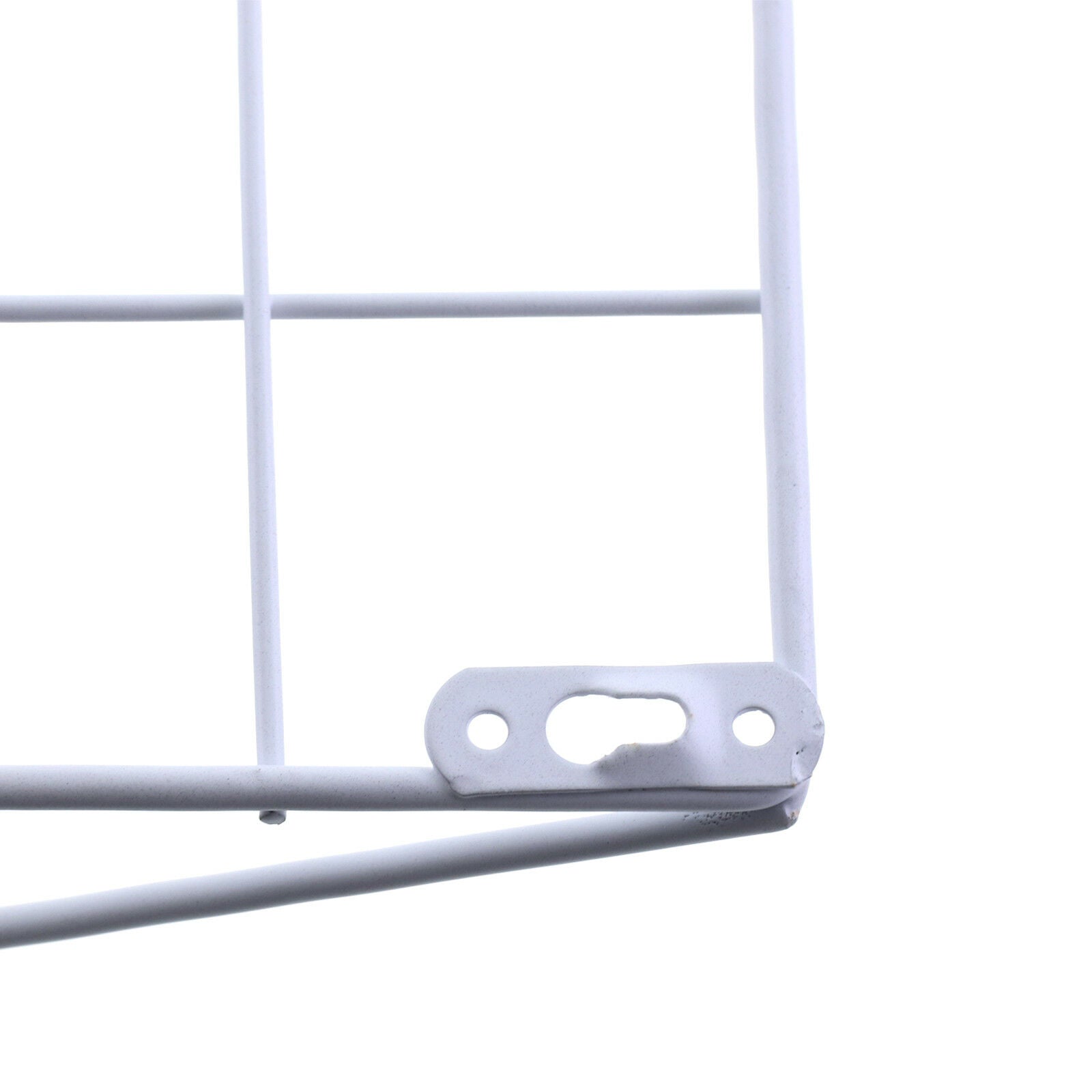 Simple Style Wire Magazine Newspaper Basket Wall Mounted Post Storage Rack Black