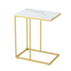 Marble Top Desk C Shaped Side End Table with Gold Frame Home Furniture UK