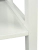 Bedside MDF Table Shelf Cabinet with Bottom Shelf Storage Unit, White