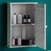 Wall Cabinet White 1 Door Single Bathroom Cupboard Storage Organiser Mount