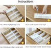 Adjustable Drawer Dividers Storage Organizer Clapboard Plastic Closet Separators