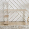 Wooden Metal Corner Computer Desk Home Office Study Work Station Table w/Shelves