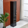 Wall Corner Shelf Bookcase Storage Cabinet Organizer Shelf Cabinet w/Doors Black