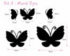 Various size Butterfly wall Art Stickers vinyl wall decals room for baby nursery