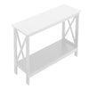 Side Table 2-Tier End Table w/ Drawer Open Shelf Wooden Nightstand Stable Narrow
