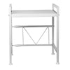 White 2Tier Microwave Oven Rack Stand Shelf Stainless Steel Kitchen Organizer~UK