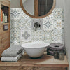 40PCS Moroccan Style Tile Wall Stickers Kitchen Bathroom Self-Adhesive Mosaic UK