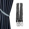 2x Braided Plain Thick Satin Rope Modern Curtain Tie Backs- Tiebacks& Holdbacks