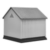 Large Plastic Dog Kennel Hutch Pet House Shelter With Metal Door Indoor Outdoor